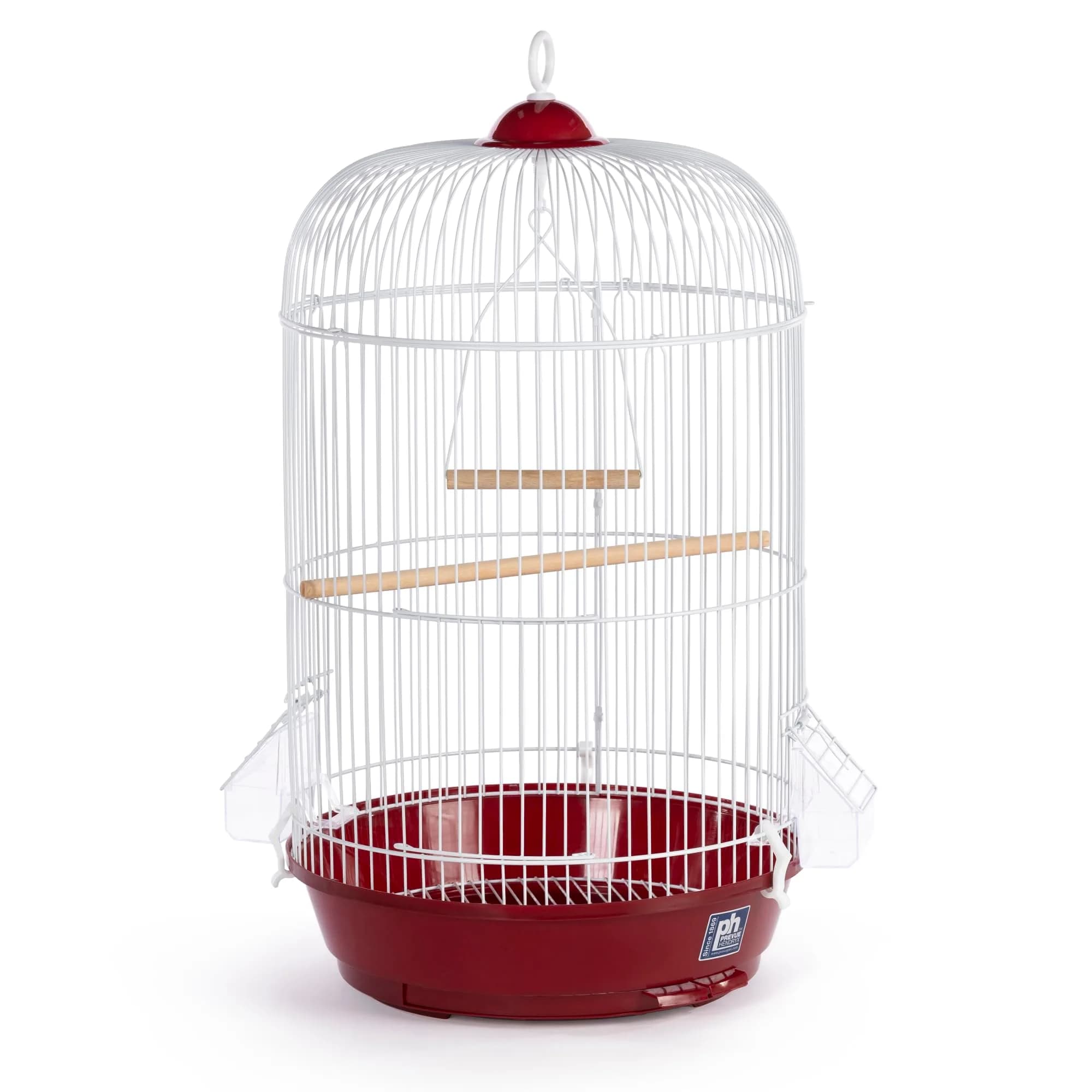 Prevue Pet Products Classic Round Bird Cage, Red | 12" (30.48 cm) Diameter x 26" (66.04 cm) Height - main product image