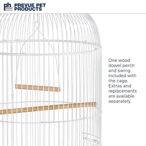 Prevue Pet Products Classic Round Bird Cage Yellow 34.3 cm (13.5 in) Diameter | Ideal for Finches, Canaries, Parakeets thumbnail 4