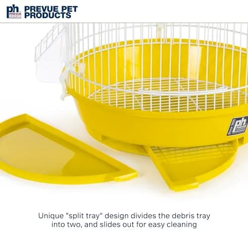 Prevue Pet Products Classic Round Bird Cage Yellow 34.3 cm (13.5 in) Diameter | Ideal for Finches, Canaries, Parakeets thumbnail 5