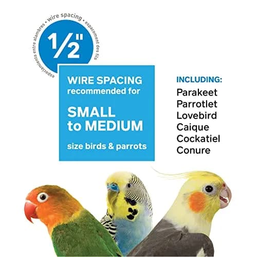 Prevue Pet Products Classic Round Bird Cage Yellow 34.3 cm (13.5 in) Diameter | Ideal for Finches, Canaries, Parakeets thumbnail 8