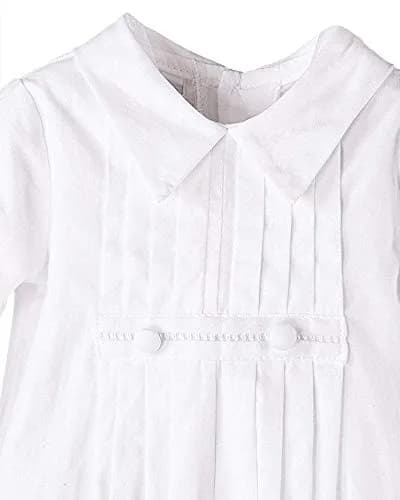One Small Child Daniel Cotton Christening Baptism Outfit for Boys - 3 Months White | Traditional Blessing Attire thumbnail 4