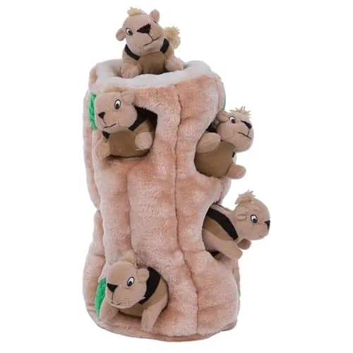 Outward Hound Hide-A-Squirrel Plush Squeaky Dog Toy XL (310g / 0.68lb) | Interactive Puzzle & Fetch Toy for Dogs thumbnail 1
