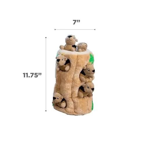 Outward Hound Hide-A-Squirrel Plush Squeaky Dog Toy XL (310g / 0.68lb) | Interactive Puzzle & Fetch Toy for Dogs thumbnail 7