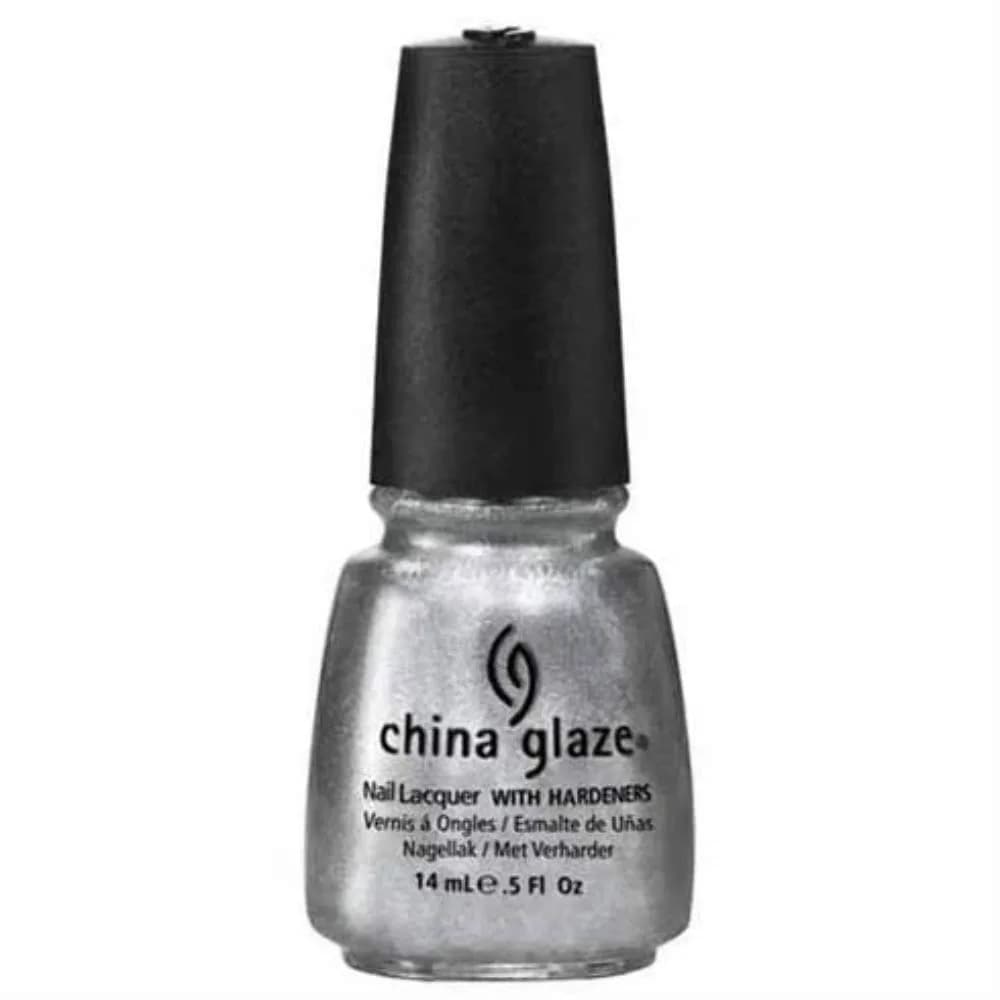 China Glaze Nail Polish, Icicle 1023 Metallic Silver Foil 14ml (0.5 Fl Oz) | Long-Lasting Manicure - main product image