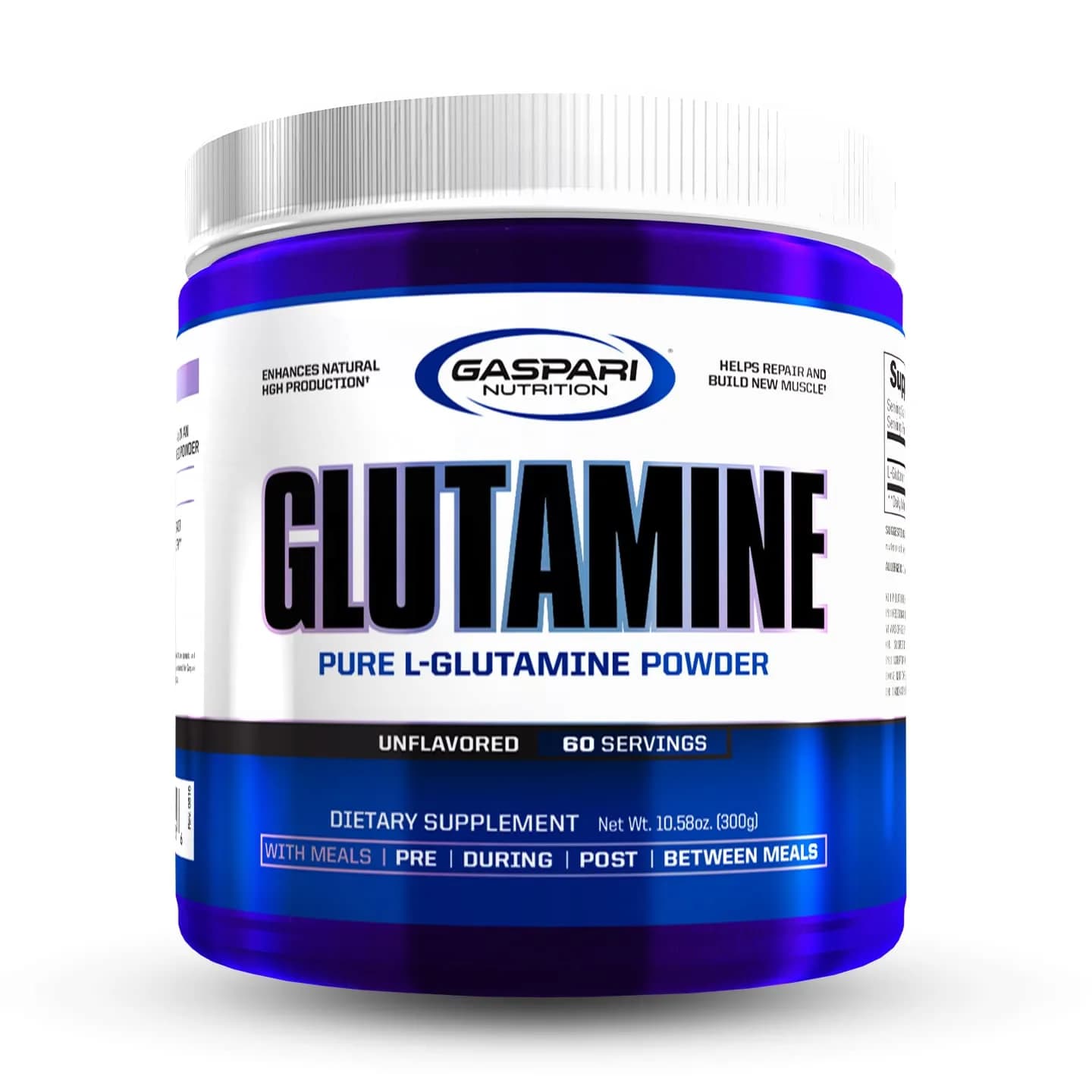 Gaspari Nutrition Glutamine Micronized Powder 10.58 Oz | Supports Muscle Recovery & Gut Health — No Color