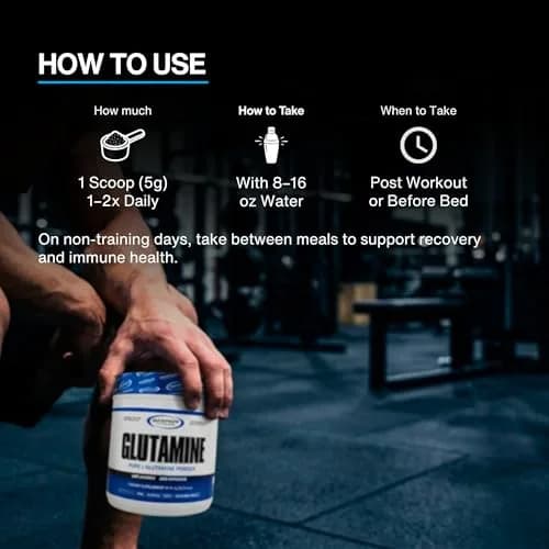 Gaspari Nutrition Glutamine Micronized Powder 10.58 Oz | Supports Muscle Recovery & Gut Health thumbnail 8
