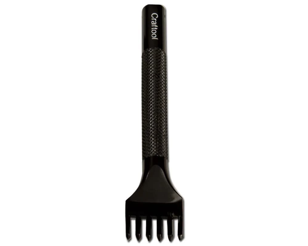 Tandy Leather Craftool Pro Line Diamond Stitching Chisel 6 Prong 2mm (0.08 in) | Precision Leather Tool - main product image