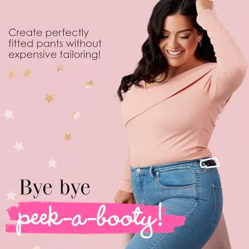 Hollywood Fashion Secrets Hip Huggers Elastic Belt Alternative Black | Seamless Fit & Slimming thumbnail 2