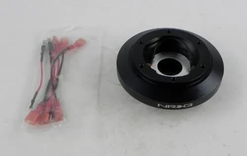 NRG SRK-180H Short Steering Wheel Hub Adapter Compatible with Volkswagen Passat 1996-2004 | Aluminum, Black thumbnail 1