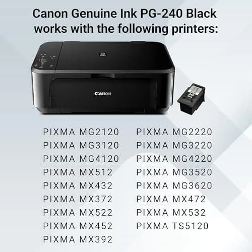 Canon PG-240 Genuine Black Ink Cartridge | Pigment Black Ink thumbnail 4