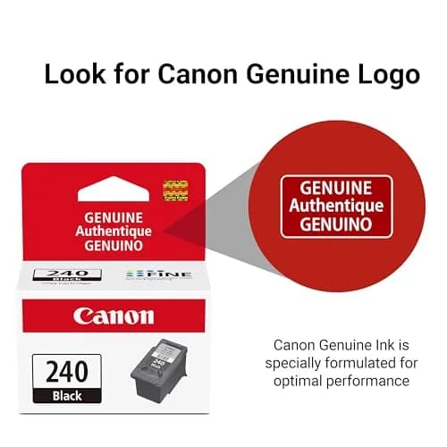 Canon PG-240 Genuine Black Ink Cartridge | Pigment Black Ink thumbnail 3