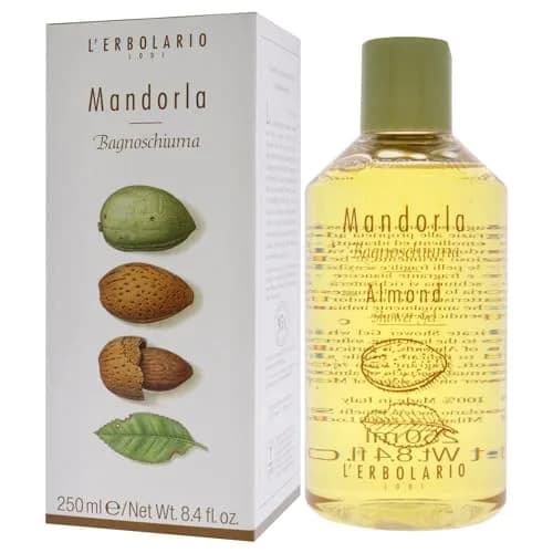 L'Erbolario Moisturizing Body Wash for Dry & Sensitive Skin 8.4 oz | Nourishing Almond & Amber thumbnail 4