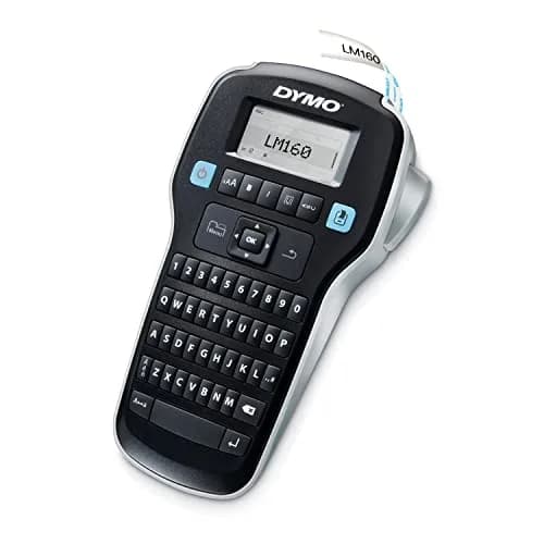 DYMO LabelManager 160 Portable Label Maker | QWERTY Keyboard, Large Display, Black thumbnail 4