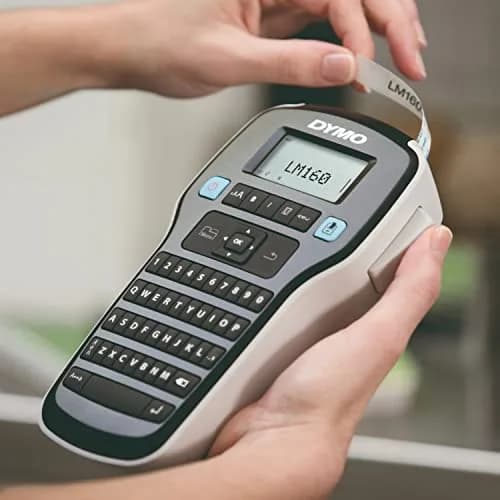 DYMO LabelManager 160 Portable Label Maker | QWERTY Keyboard, Large Display, Black thumbnail 7
