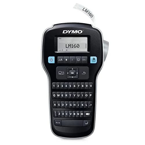 DYMO LabelManager 160 Portable Label Maker | QWERTY Keyboard, Large Display, Black thumbnail 2