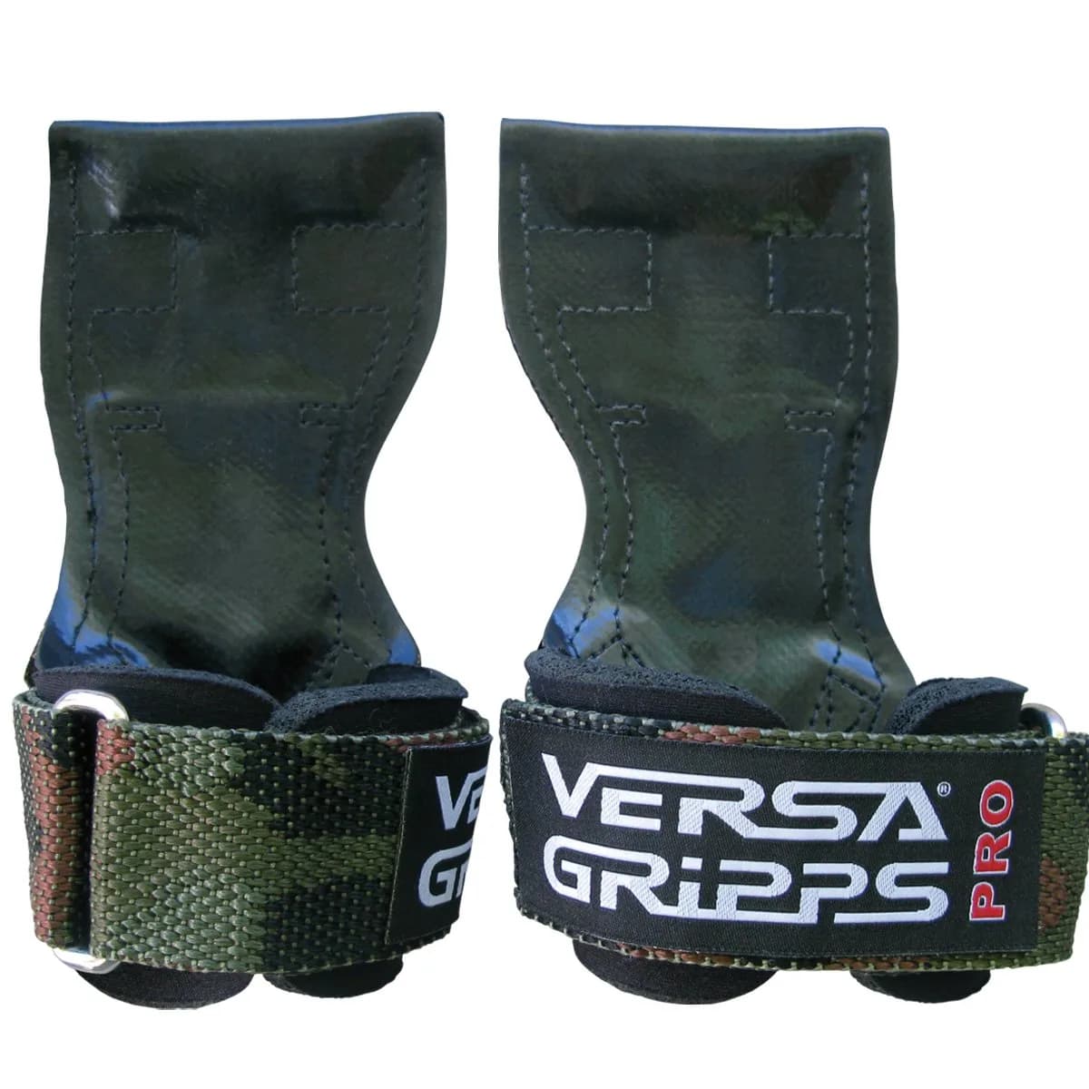Versa Gripps PRO Wrist Straps Medium/Large Camo | Built-in Arch Support for Weightlifting - main product image