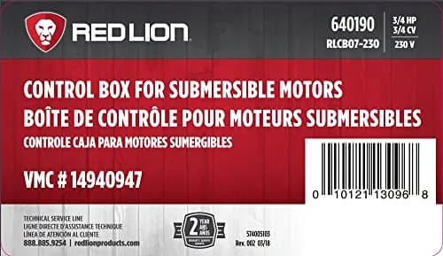 Red Lion Control Box for 4" Submersible Well Pumps | 3/4 HP, 230V, Weather-Resistant thumbnail 9