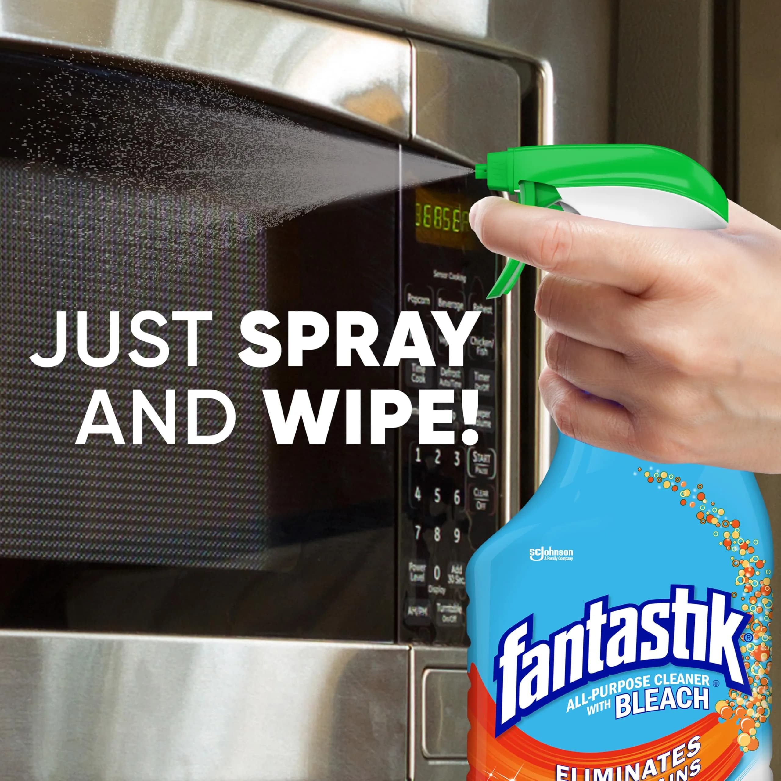 Fantastik All Purpose Cleaner with Bleach 946ml (32 Fl Oz) | Cleans Grease, Mold & Stains - view 5