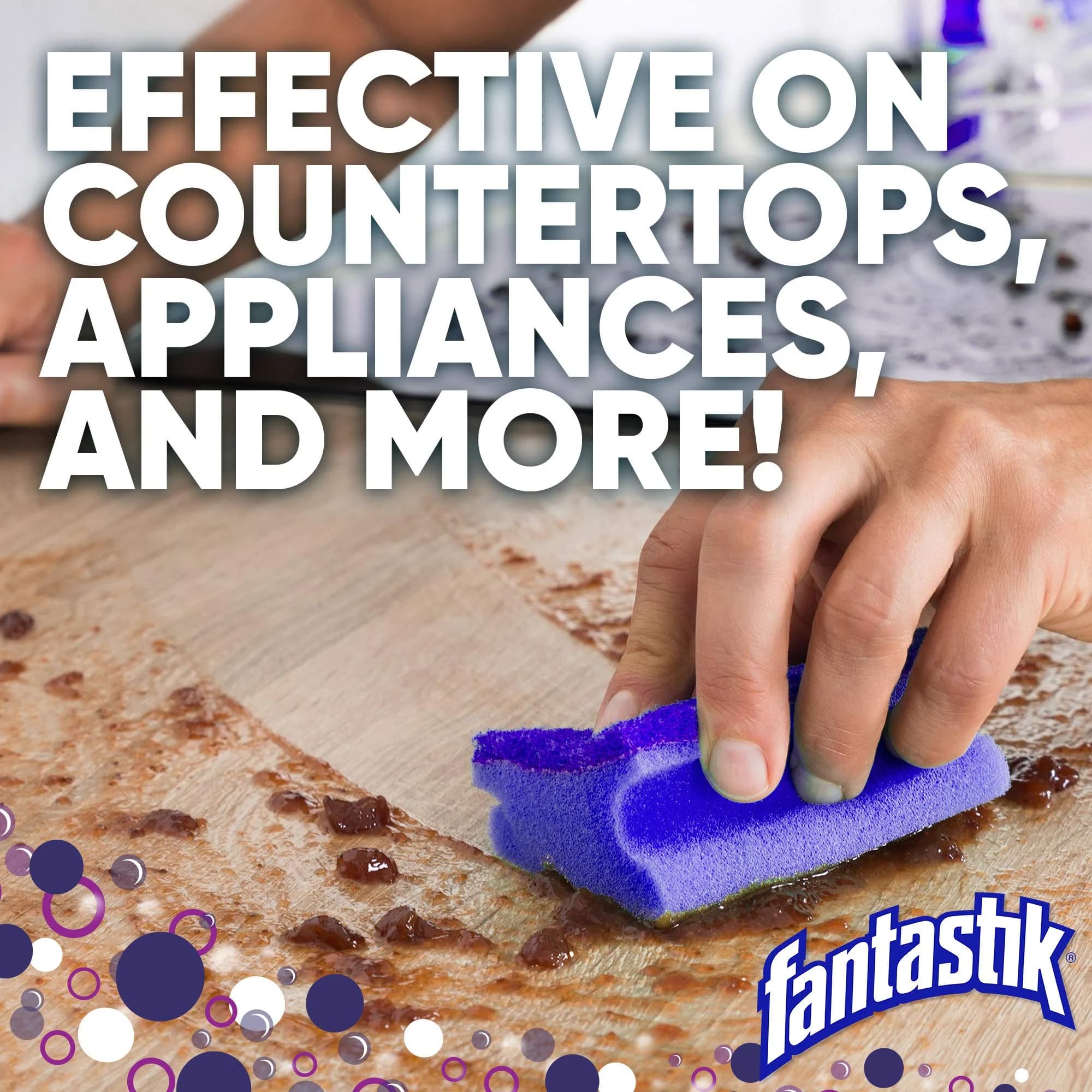 Fantastik All Purpose Cleaner with Bleach 946ml (32 Fl Oz) | Cleans Grease, Mold & Stains - view 3