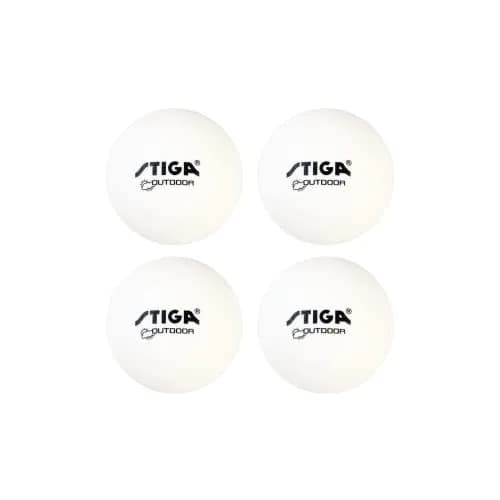 STIGA Outdoor Ping Pong Balls (4-Pack) Water-Resistant, Heavier, Seamless Design for Consistent Bounce & Spin thumbnail 1