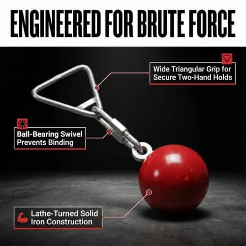 Amber Fight Gear Throwing Weight Hammer - 23 lb | Solid Iron Track & Field Equipment thumbnail 6