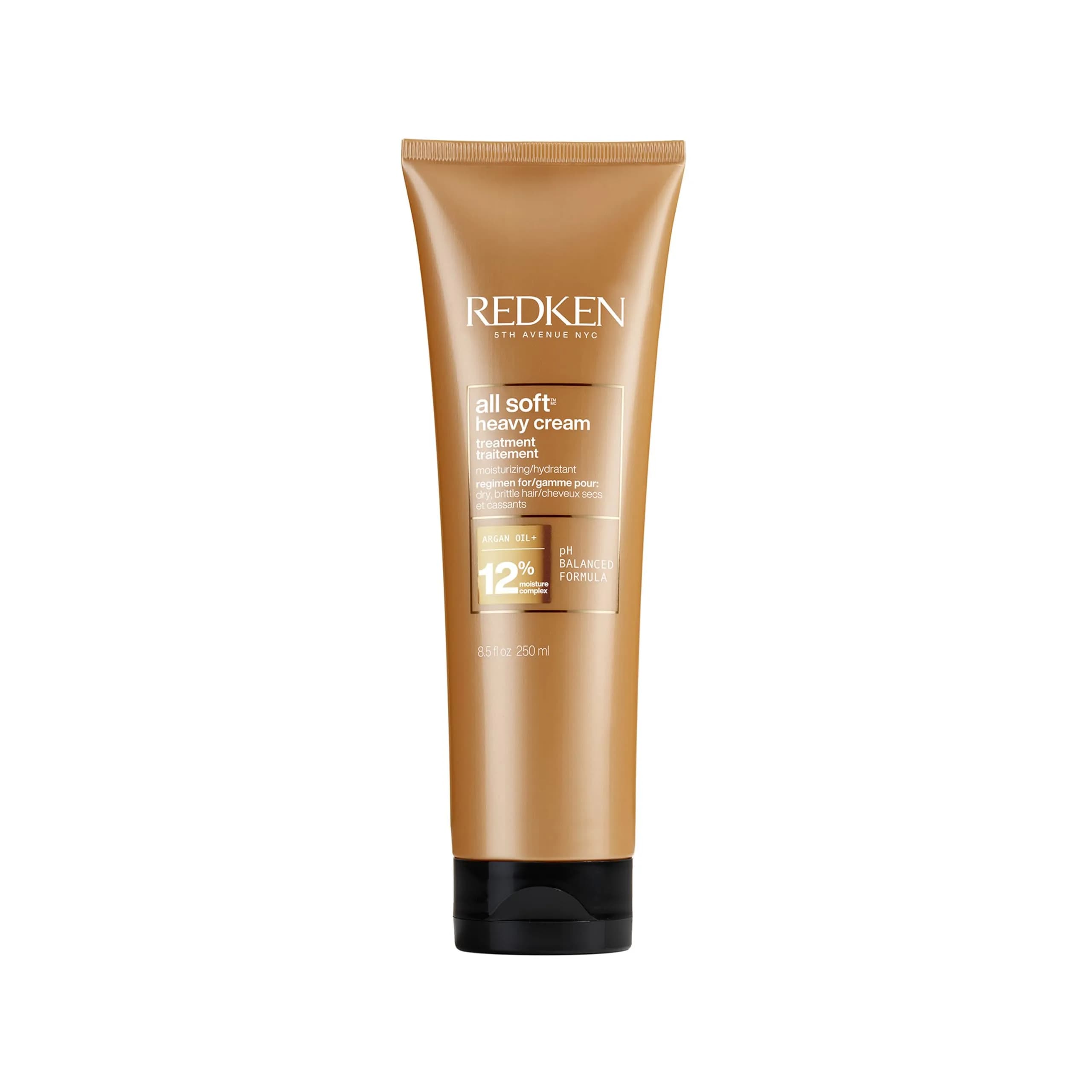 Redken All Soft Heavy Cream Mask Treatment 8.5 Fl Oz | Moisturizing Deep Conditioner for Dry Hair with Argan Oil