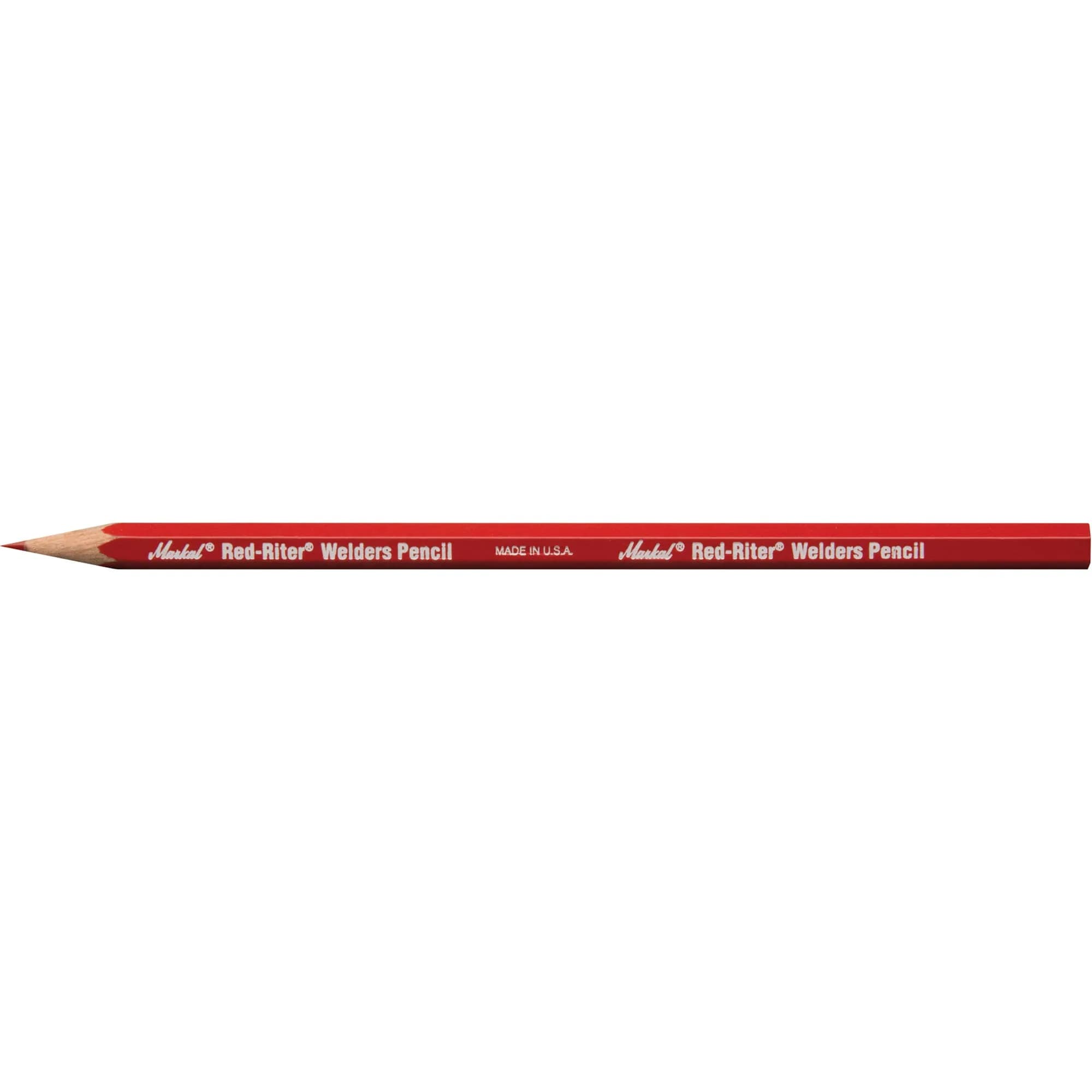 Markal Red-Riter Welders Pencil 12 Count | Torch-Resistant Marks for Metal Layout & Fabrication