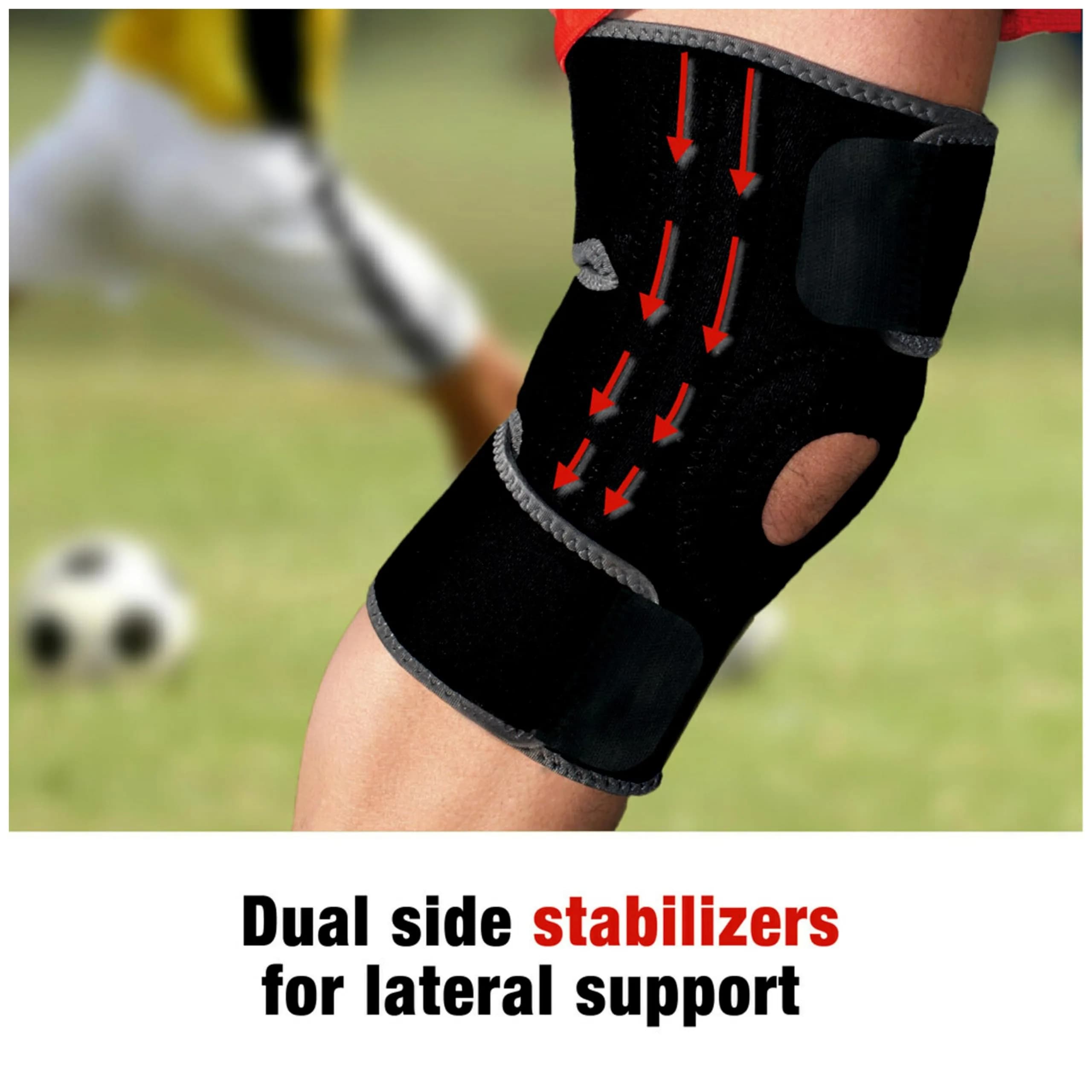 ACE Brand Adjustable Knee Brace with Side Stabilizers & Compression 1 Unit | FDA Approved Orthopedic Brace for Arthritis & Joint Pain - view 5