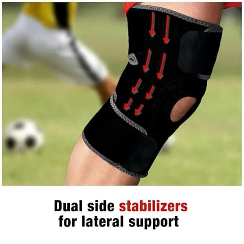 ACE Brand Adjustable Knee Brace with Side Stabilizers & Compression 1 Unit | FDA Approved Orthopedic Brace for Arthritis & Joint Pain thumbnail 5