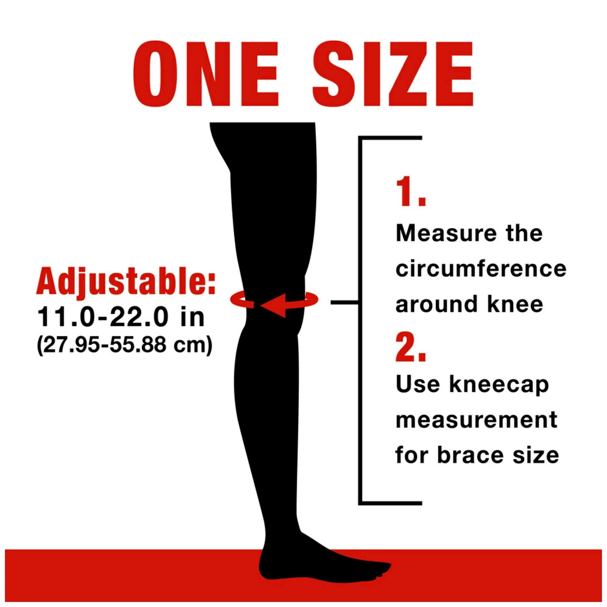 ACE Brand Adjustable Knee Brace with Side Stabilizers & Compression 1 Unit | FDA Approved Orthopedic Brace for Arthritis & Joint Pain - view 6