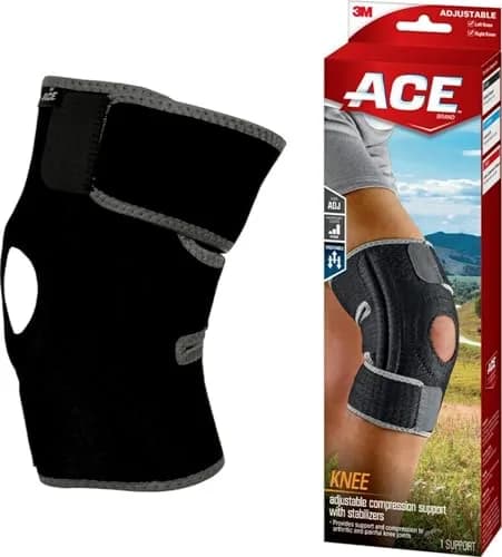 ACE Brand Adjustable Knee Brace with Side Stabilizers & Compression 1 Unit | FDA Approved Orthopedic Brace for Arthritis & Joint Pain thumbnail 1
