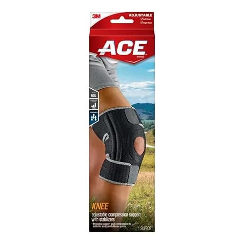ACE Brand Adjustable Knee Brace with Side Stabilizers & Compression 1 Unit | FDA Approved Orthopedic Brace for Arthritis & Joint Pain thumbnail 2