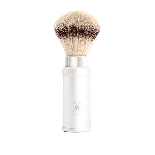 MÜHLE Travel Silver Shaving Brush for Men with Synthetic Silvertip Fibre | Compact, Vegan & Quick-Dry thumbnail 1