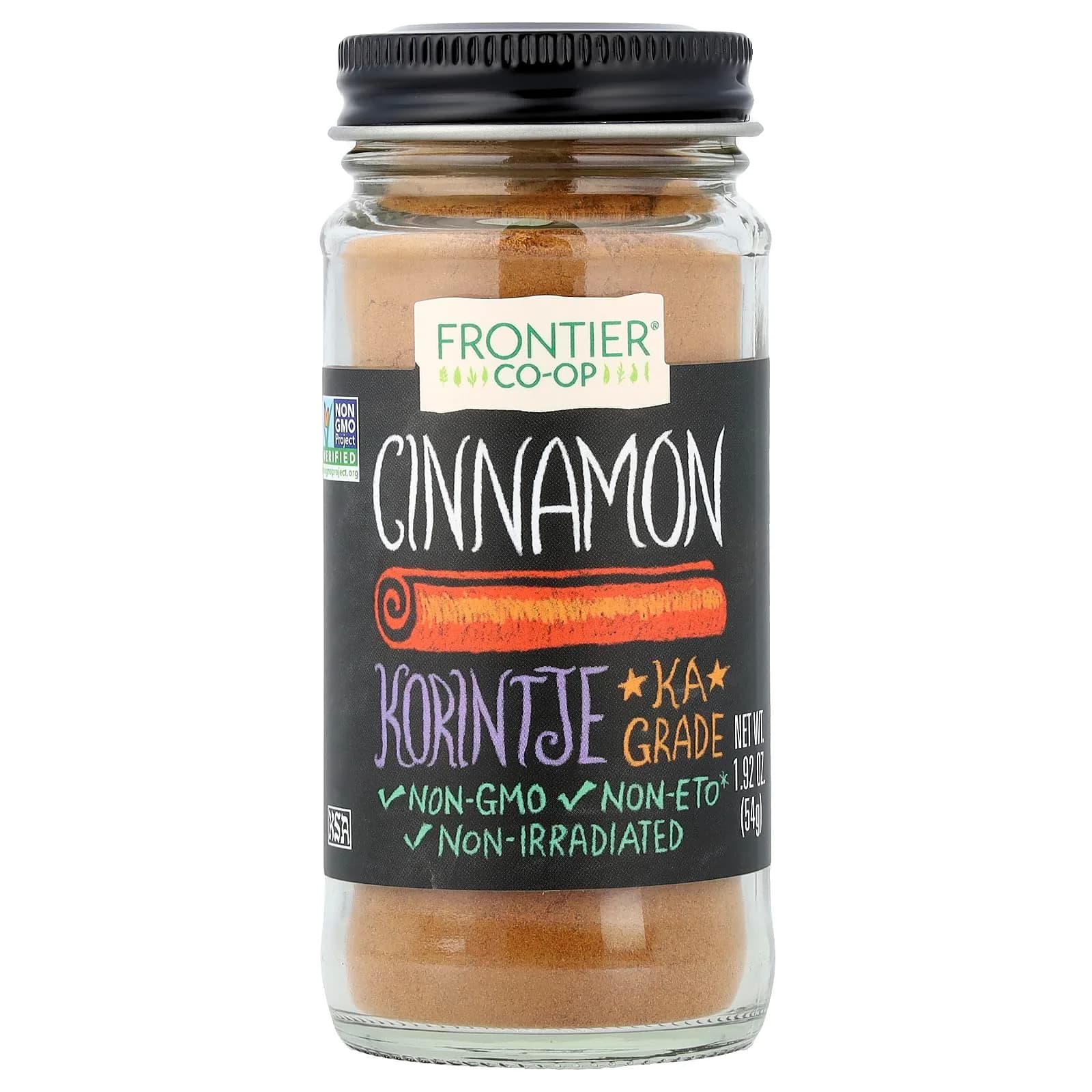 Frontier Co-op Cinnamon, 54 g | Kosher, Non-GMO, Korintje KA Grade