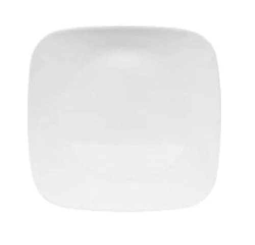 CorningWare Square Pure White 6.5" Plate | Durable Microwave & Oven Safe Porcelain thumbnail 1