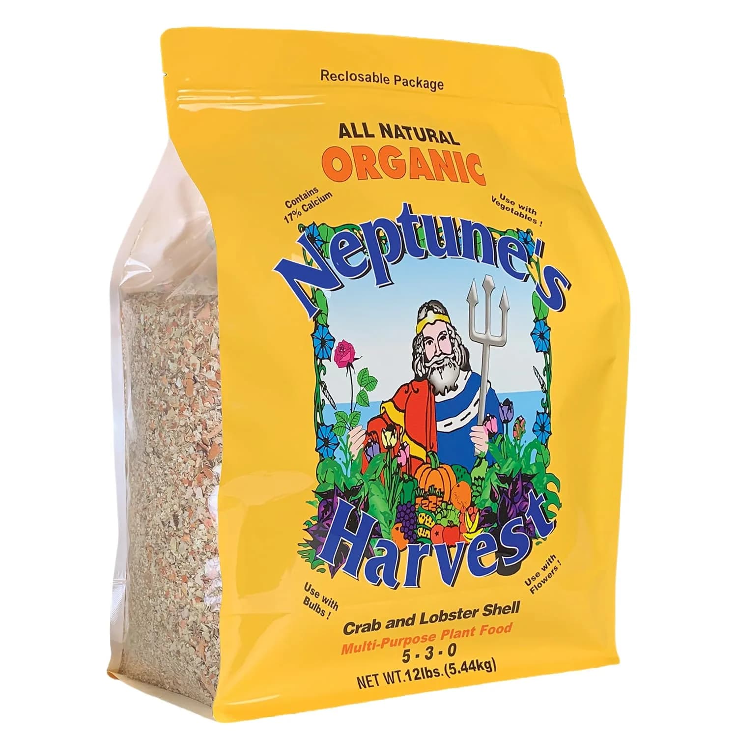 Neptune’s Harvest Organic Crab & Lobster Shell Fertilizer 12 lb | Organic Plant Food for Soil & Gardens