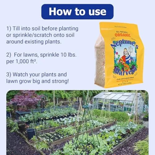 Neptune’s Harvest Organic Crab & Lobster Shell Fertilizer 12 lb | Organic Plant Food for Soil & Gardens thumbnail 4