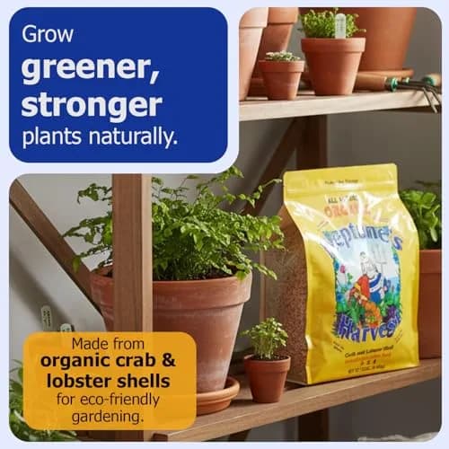 Neptune’s Harvest Organic Crab & Lobster Shell Fertilizer 12 lb | Organic Plant Food for Soil & Gardens thumbnail 2