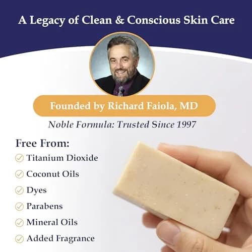Noble Formula 2% Pyrithione Zinc Bar Soap for Flaky, Itchy Skin | Gentle, All Skin Types, 3.25 oz thumbnail 6