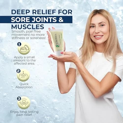 Sombra Cool Pain Relief Gel 4 oz | Fast-Absorbing, Natural, Vegan Formula for Sore Muscles & Recovery thumbnail 6