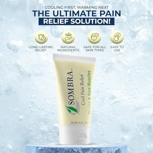 Sombra Cool Pain Relief Gel 4 oz | Fast-Absorbing, Natural, Vegan Formula for Sore Muscles & Recovery thumbnail 2