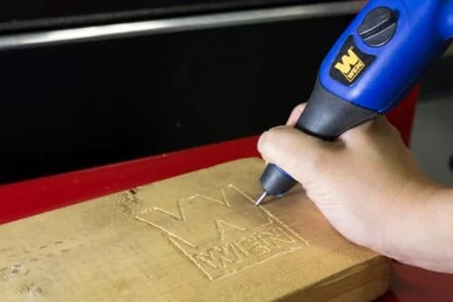 WEN 21C Variable Speed Electric Engraver Kit with Stencils,Blue | Metal, Glass, Wood & Leather Etching thumbnail 2
