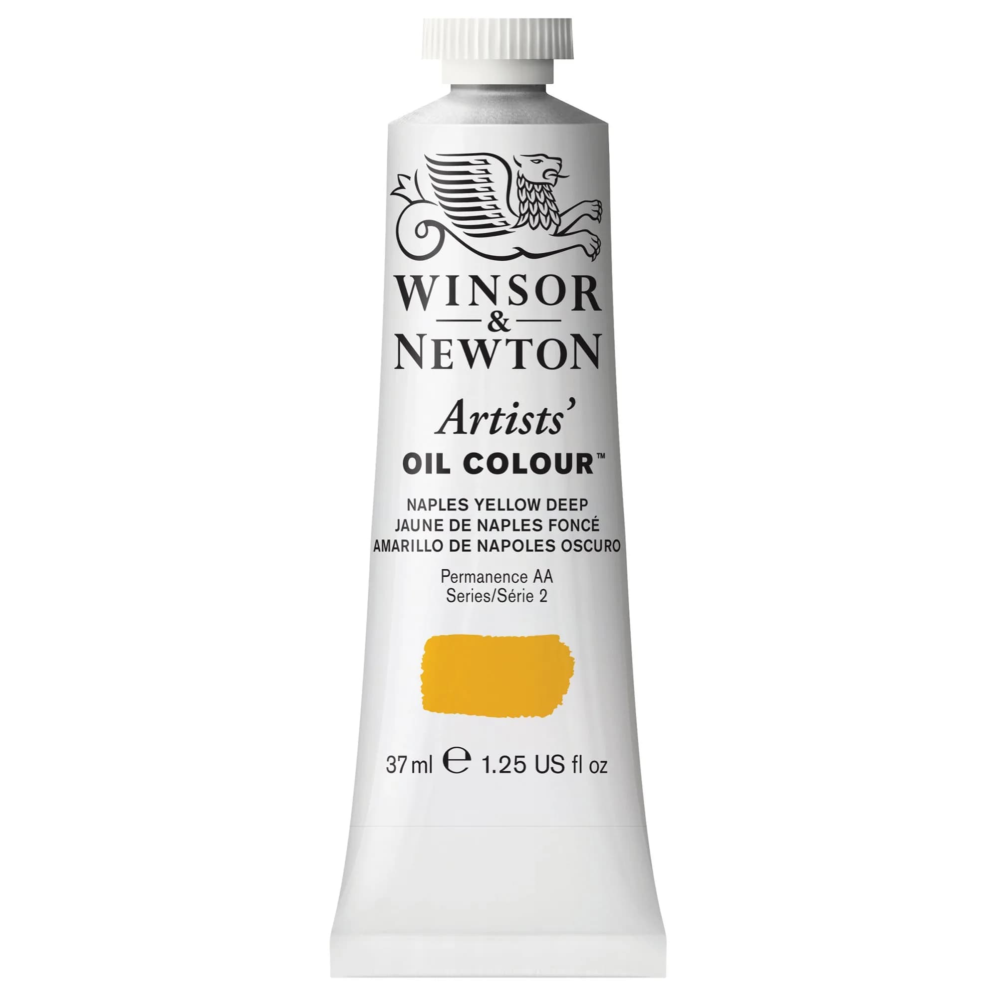 Winsor & Newton Artists' Oil Paint, 37ml Tube, Naples Yellow Deep | Professional Quality Oil Color