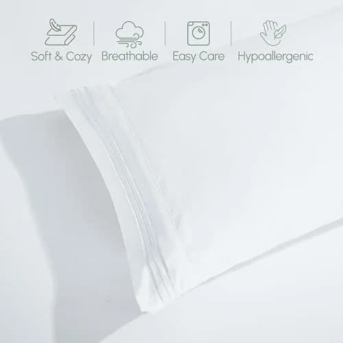 Elegant Comfort Luxury Soft 1500 King Bedding Set | Wrinkle & Fade Resistant, Deep Pocket, Microfiber thumbnail 8