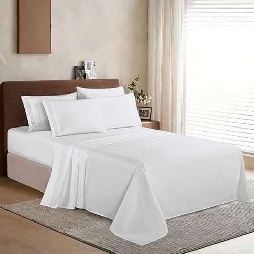 Elegant Comfort Luxury Soft 1500 King Bedding Set | Wrinkle & Fade Resistant, Deep Pocket, Microfiber thumbnail 3