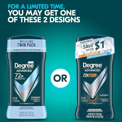 Degree Men Advanced Everest Antiperspirant Deodorant Stick 156 g (5.4 oz) | 72-Hour Sweat & Odor Protection thumbnail 2
