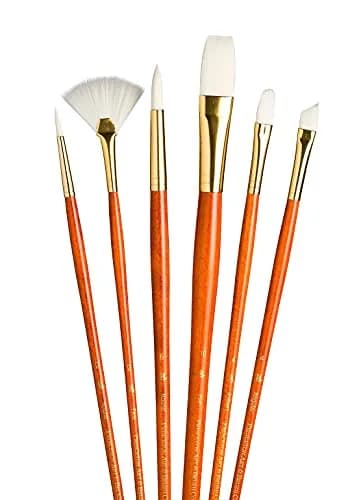 Princeton RealValue Brush Set, 6 Piece | Versatile Synthetic & Natural Bristles thumbnail 1