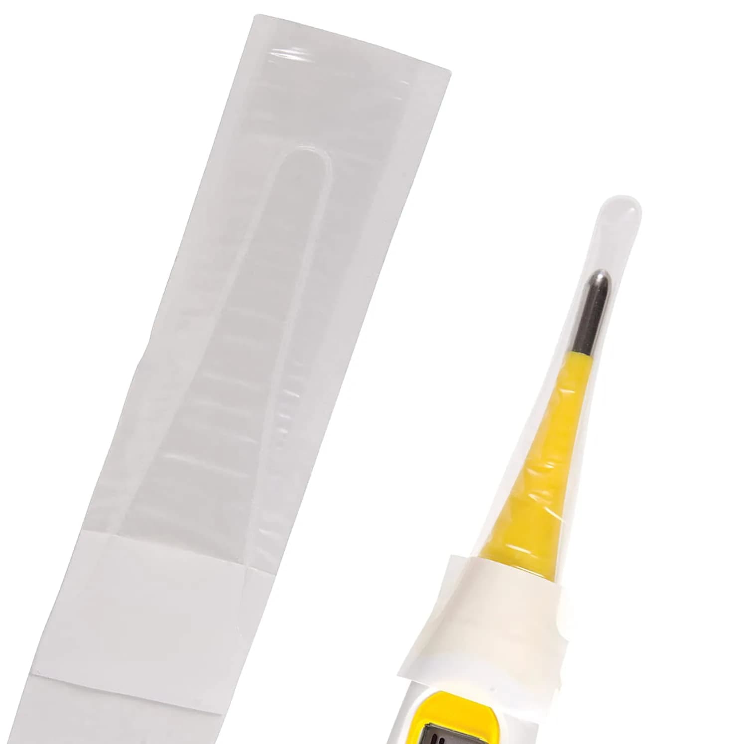 MABIS Disposable Probe Covers for Digital Thermometers, 500 Count | Reduce Germ Spread — Clear
