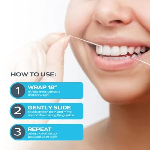 drTung's Smart Floss - Expanding Natural Waxed Dental Floss Pack of 3 | Clinically Proven 55% Cleaner thumbnail 5