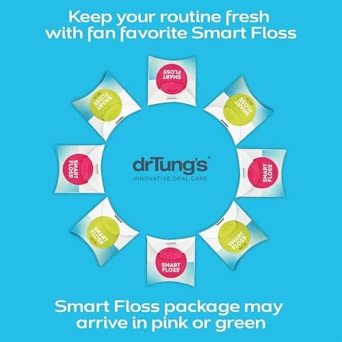 drTung's Smart Floss - Expanding Natural Waxed Dental Floss Pack of 3 | Clinically Proven 55% Cleaner thumbnail 8